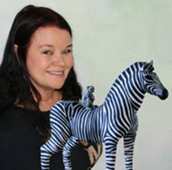 Carol Hayward Fell with zebra